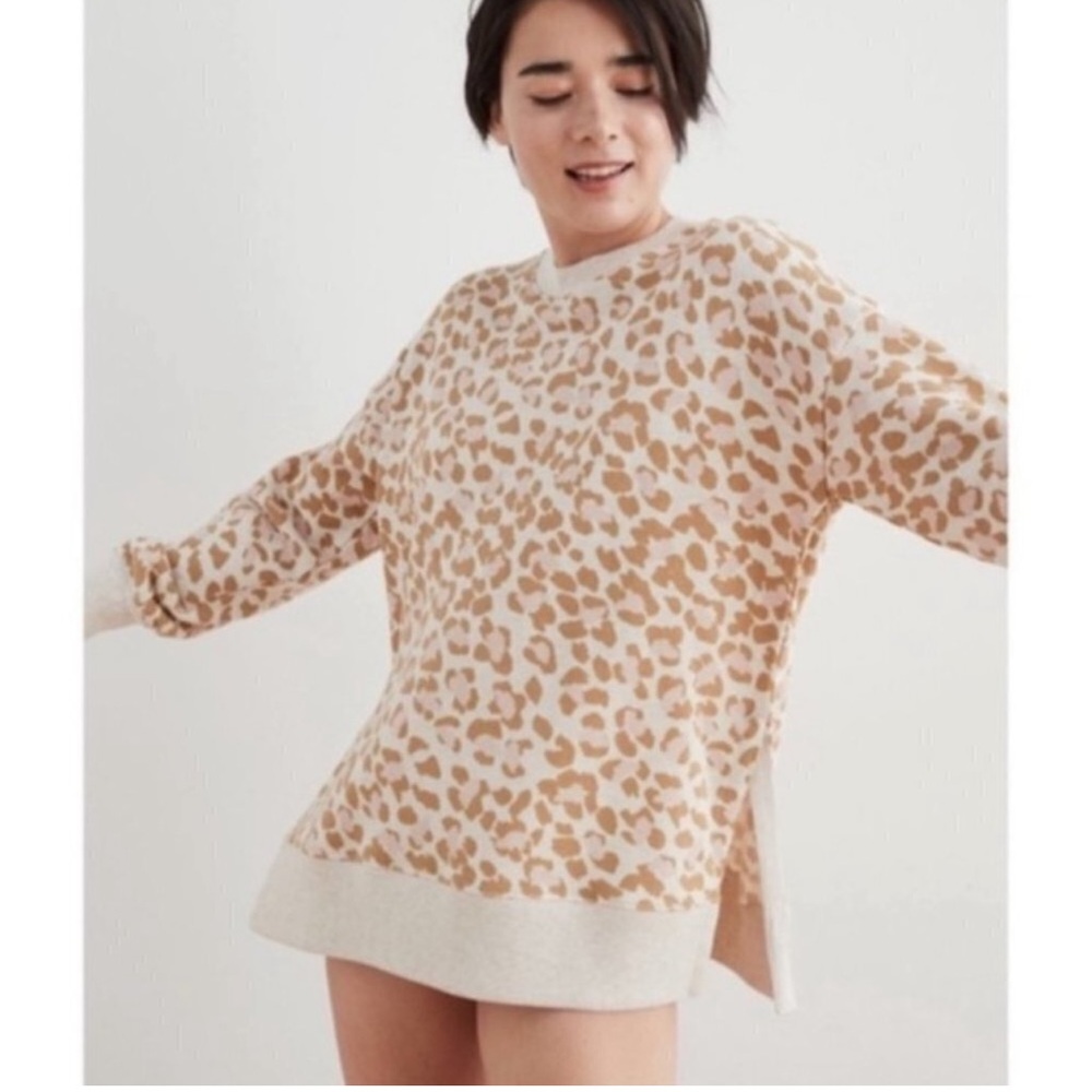 Aerie Leopard Print Sweatshirt